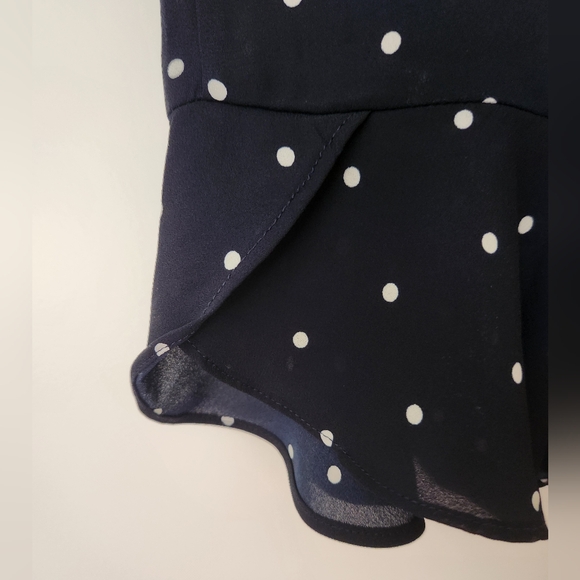 Navy polka dot tank top - Picture 3 of 3